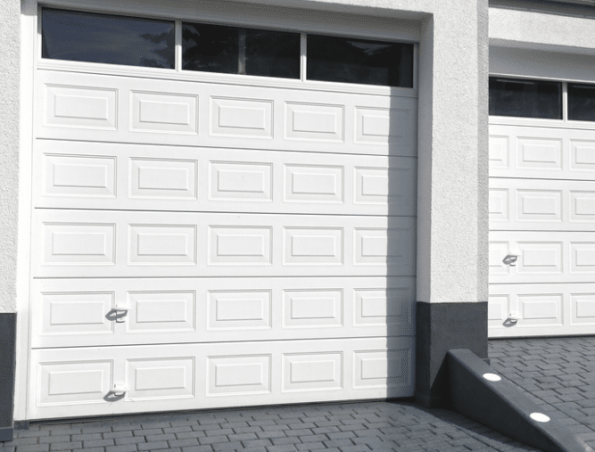 Modern Raised Panel Steel Sectional Door